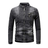 Chaqueta vaquera de motociclista para hombre